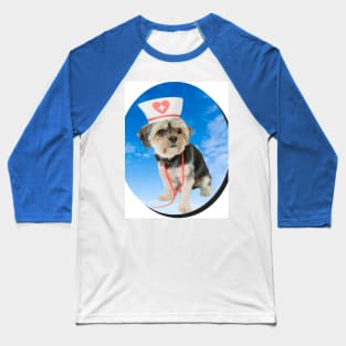 nurse dog Baseball T-Shirt